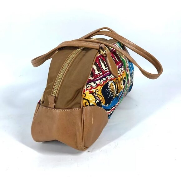 PRADA BR2524 triangle logo plate Venice Hand Bag Shoulder Bag - Picture 15 of 16